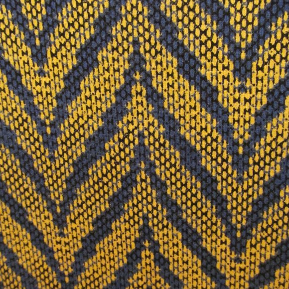 LULAROE Irma Top Shirt Chevron Snake Print Gold & Blue Size XS ~ Unicorn? - Picture 5 of 12